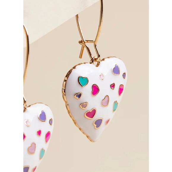 🆕 Heart Drop Earrings NWT Torrid New! - Picture 2 of 2